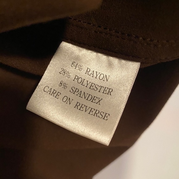 St.John Brown Zipper Down Woman Top Jacket Size M - Picture 3 of 10